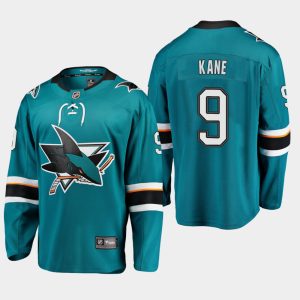 Kinder San Jose Sharks Eishockey Trikot Evander Kane #9 Premier Breakaway Player Heim Teal